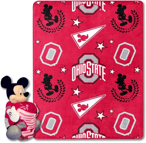 Vista 10 de Northwest NCAA Unisex-Adult Character Hugger Pillow & Silk Touch Throw Blanket Set