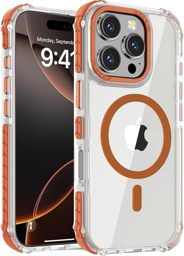 Vista 142 de DEERLAMN Funda Magnética Fuerte para iPhone Air 6.5 Pulgadas, [Compatible con Magsafe] [Protección contra caídas de grado militar] Funda protectora