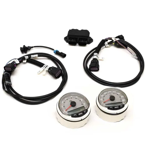 Vista 2 de Mercury SmartCraft Kit de medidor de barco 79-8M0135648 Tach de velocidad gris