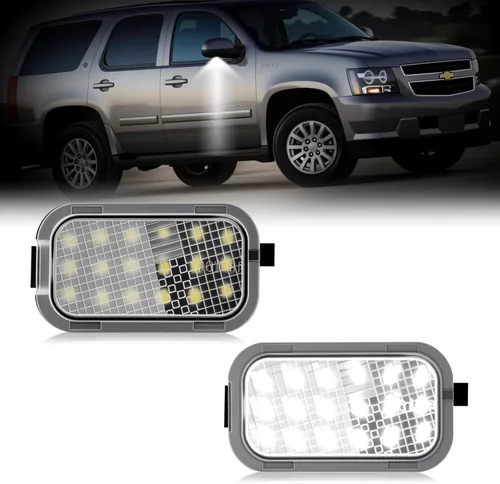 Vista 9 de D-Lumina Luces LED de espejo compatibles con Chevy Silverado GMC Sierra 1500 Tahoe Suburban Avalanche 1500 2500 Cadillac Escalade ESV EXT Yukon XL
