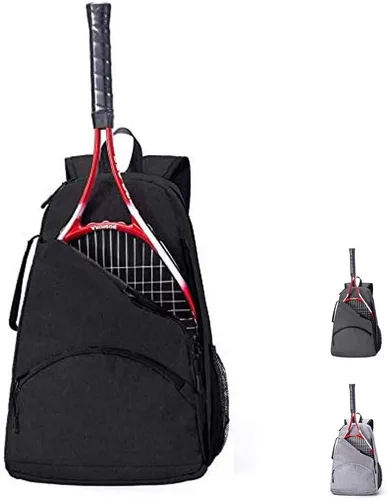 QCWN 2 bolsas de tenis de raqueta, bolsas de tenis para hombres y mujeres, mochila de tenis, bolsa de tenis duradera, bolsa de pickleball de tenis,