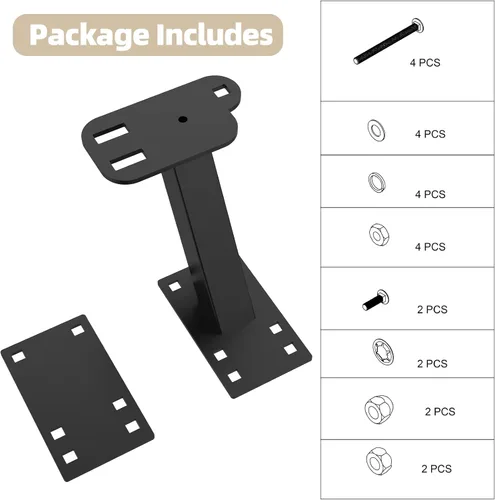 Vista 7 de Soporte para neumáticos de repuesto: soporte de neumático de repuesto para remolque, se adapta a la mayoría de ruedas de 4 y 5 tuercas, soporta