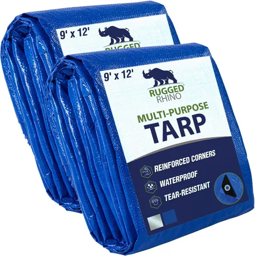 Vista 38 de RUGGED RHINO Lona resistente 100% impermeable para todo tipo de clima, lonas resistentes a la temperatura UV de 5 mil, cubierta multiusos de alta