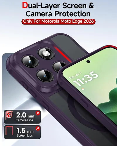 Vista 927 de LeYi Funda para teléfono Samsung-S23: protector de pantalla e imán MagSafe Púrpura