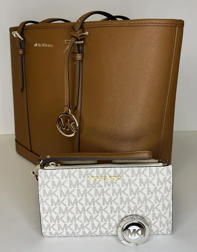 Vista 4 de Michael Kors MICHAEL Michael Kors Jet Set - Bolso de hombro grande TZ de viaje con doble cierre para la muñeca