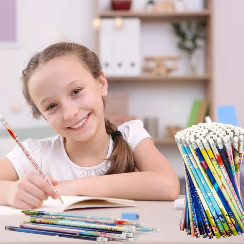 Vista 7 de 200 Versículos Bíblicos Inspiradores Lápices de Escritura con Cruz Hueca para Escuela e Iglesia