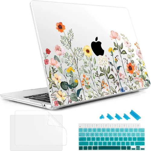 Vista 12 de May Chen Funda rígida de plástico para MacBook Air de 13.6 pulgadas 2026 2025 2024-2022 M5 A3449 M4 A3240 M3 A3113 M2 A2681, carcasa rígida