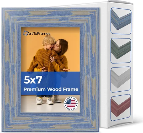 Vista 77 de Marco profundo de madera vincapervinca para fotografía 1.5 pulgadas de ancho.