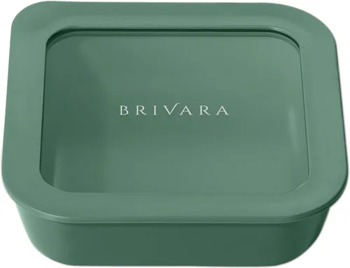 Vista 47 de Recipiente de almacenamiento de alimentos de vidrio con recubrimiento cerámico Sin PTFE, PFOA, PFAS y BPA Recipiente reutilizable no tóxico
