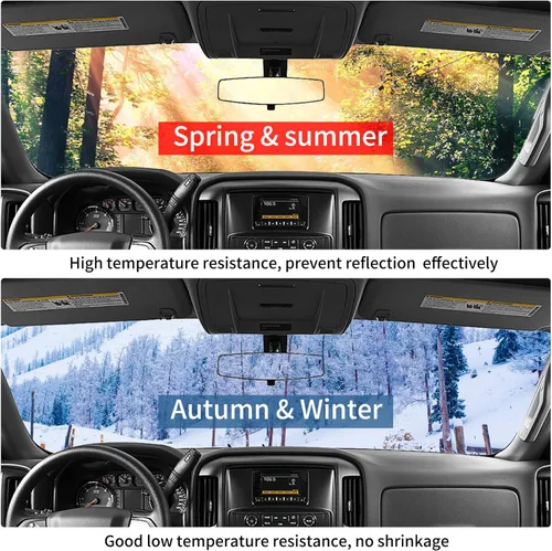 Vista 5 de Cubierta de cuero para salpicadero compatible con Dodge Ram 1500 2500 3500 2010-2014 (negro)