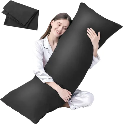 Vista 14 de DOWNCOOL Relleno de almohada de cuerpo completo de lujo con cubierta de fibra - Almohada de cuerpo ultra suave para dormir - Relleno de almohada