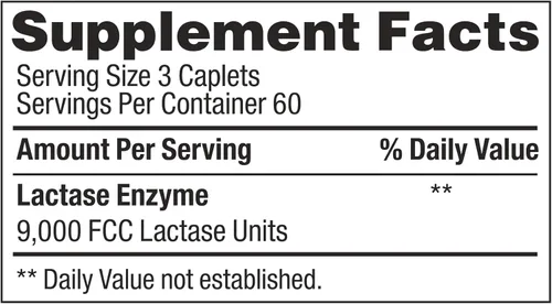 Vista 3 de Fuerza original de lactaid genérico de las cápsulas de la enzima 360 de la lactasa