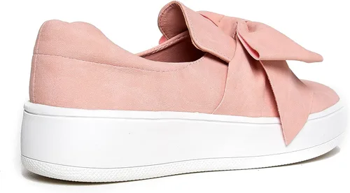 Vista 3 de J. Adams - Tenis de plataforma sin cordones con diseño de moño, cómodos y de punta cerrada - Wally
