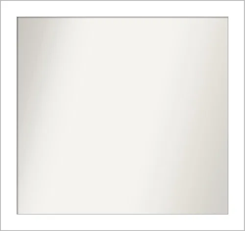 Vista 153 de Amanti Art White Bathroom Mirror for Over Sink, 36x48 Custom Made Flair Soft White Rectangle Vanity Mirror, Oversize Casual Wood Frame, Hangs