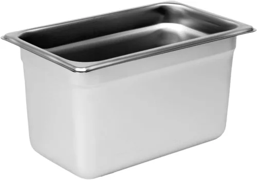 Vista 19 de Tiger Chef Bandeja de mesa de vapor antiatascos de acero inoxidable de calibre 22 de 6 pulgadas 1/2 con tapa