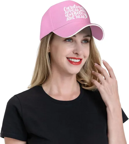 Vista 6 de Christmas Hat Cardinal Appear Whens Angel are Near Hat Women Baseball Cap Graphic Cap