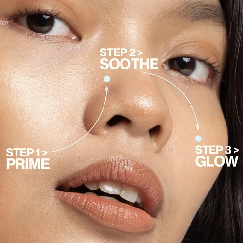 Vista 10 de Pacifica Dreamlit - Imprimación espumosa iluminadora con vitamina C y ácido hialurónico, base hidratante de maquillaje facial iluminadora para un