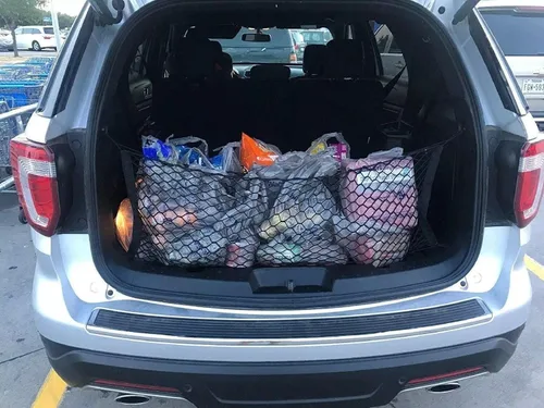 Vista 3 de Red de carga de maletero estilo sobre extensible para Toyota Chevy GMC Ford KIA