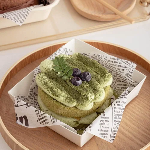 Vista 2 de 100 hojas de papel encerado para alimentos, forros de cestas, hojas de papel de picnic para alimentos, hojas de papel de picnic a prueba de grasa