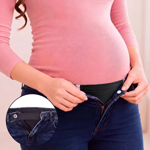 Vista 4 de WILLBOND - Pantalones de maternidad extensores ajustables para embarazo, 6