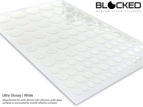 Vista 6 de BLOCKED Fundas Vinilo para Cámara Web/Cámara Apilables 456 Adhesivos para Cámara Web Reutilizables de Baja Adhesión Variedades de Acabados