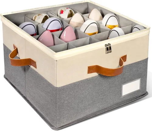 Paquete de 1 organizador de zapatos para armario, contenedores de almacenamiento ajustables para zapatos, contenedores grandes plegables para