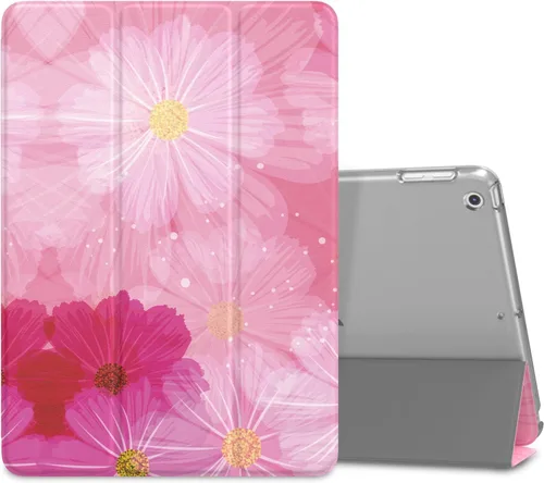 Vista 9 de MoKo Funda para iPad 9.7 2018/2017 de 5ª / 6ª Generación - Funda delgada y ligera con soporte para Smartphone con parte trasera translúcida