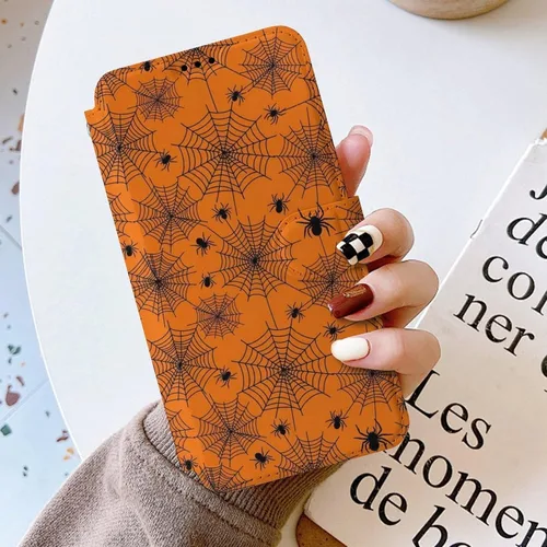 Vista 4 de SWEET TANG Compatible with iPhone 17 Pro Wallet Case Women PU Leather Shockproof Protective Folio Flip Cover (Cute Thanksgiving Turkey Maple Leaf)