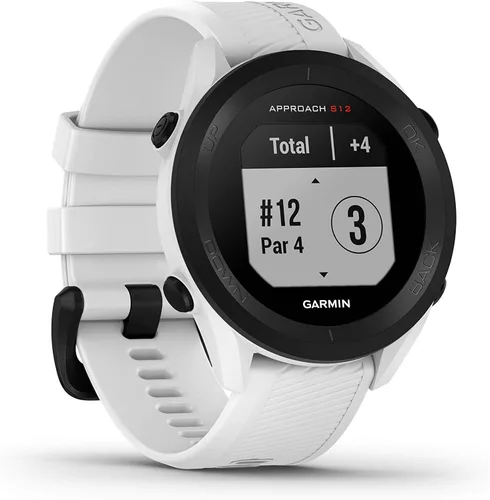 Vista 3 de Wearable4U - Reloj Garmin Approach S12 GPS Premium para Golf, Blanco con Paquete de Energía