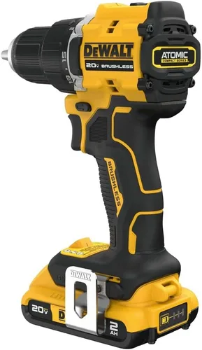 Vista 4 de Dewalt DCD794D1 20V MAX ATOMIC COMPACT SERIES Kit de taladro atornillador inalámbrico de iones de litio sin escobillas de 1/2 pulgada (2 Ah)