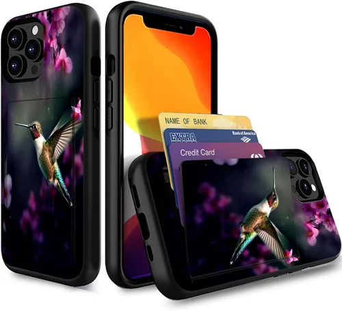 Vista 115 de Funda para iPhone Air, funda tipo cartera con ranura para tarjeta oculta, a prueba de golpes, TPU y PC, funda protectora de doble capa para iPhone