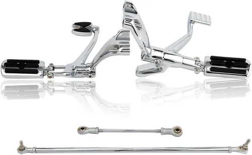 Vista 15 de TCT-MT Kit de Estriberas de Control Adelantado con Palancas de Vínculo para Harley Sportster 883 1200 2004-2013; Sportster 1200 Nightster (XL1200N)