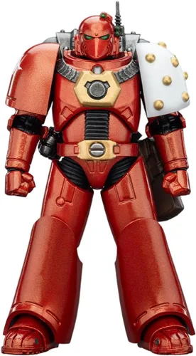 Vista 24 de JOYTOY 1/18 Warhammer 40,000 Figura de acción Space Wolves Hvarl Colección Red-Blade Modelo Regalo de cumpleaños Jt00140