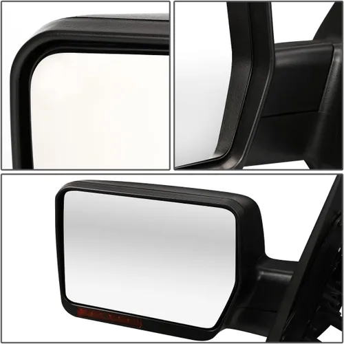 Vista 6 de Auto Dynasty Espejo retrovisor lateral izquierdo del conductor – Ajuste manual – con señal de giro LED – Vidrio no calentado – Compatible con Ford