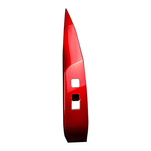 Vista 3 de ruihe 4 piezas de cubierta de panel de control de ventana de puerta de automóvil, color rojo, ajuste para Toyota Camry 2018 2019 2020 2021 2022 2023
