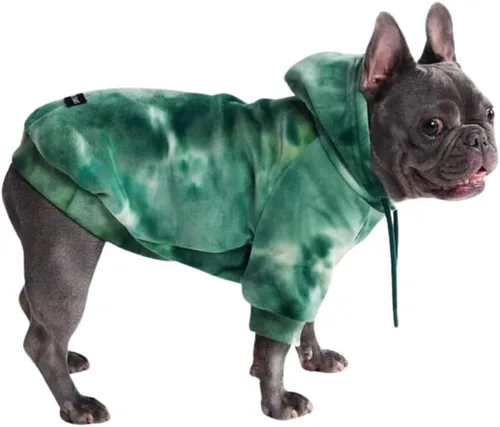 Vista 9 de Spark Paws Sudadera con capucha para perro, suéter de primera calidad para perros pequeños, medianos y grandes Trajes cálidos para bulldogs