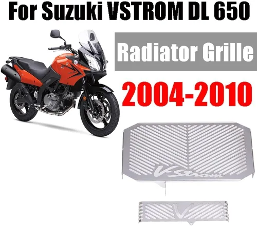 Vista 5 de Radiator Grille Guard for Su&zuki VSTROM DL650 V-Strom 650 DL 650 2004-2011 2010 Accessories Radiator Protective Cover Grille Guard Grill Protector