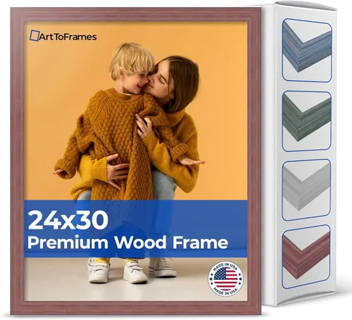 Vista 49 de Marco profundo de madera vincapervinca para fotografía 1.5 pulgadas de ancho.