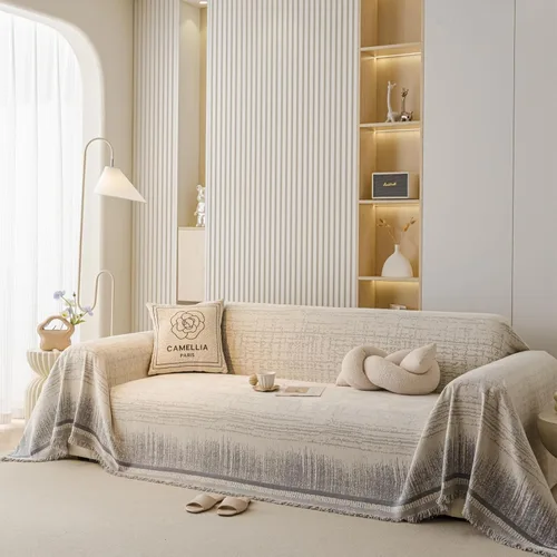 Vista 14 de ROOMLIFE Manta Funda Azteca Bohemia para Sofá, Decoración del Hogar Estilo Granja, Fundas de Sofá para Loveseat, Sofás de 2/3 Cojines, Apta