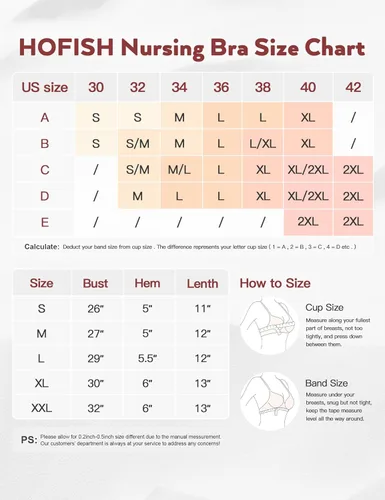 Vista 6 de HOFISH - Sostén de lactancia materna sin costuras para mujer, sin varilla