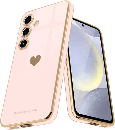 Vista 19 de Teageo para Samsung Galaxy A15 4G 5G Funda para mujeres y niñas, diseño de corazón de amor, lujoso brillo, cubierta trasera suave, parachoques