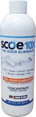 SCOE 10X Eliminador de olores Concentrado - Hace 1 galón - Eliminador de olores de orina de mascotas