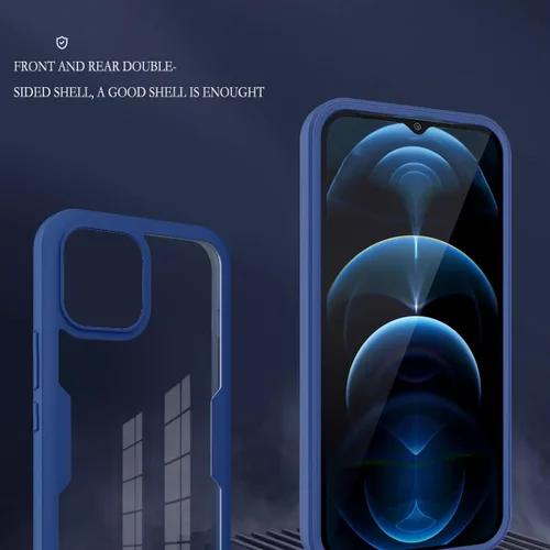 Vista 4 de CCSamll - Funda transparente para Xiaomi Redmi 10C con protector de pantalla integrado, delgada, de cuerpo completo, resistente, suave, TPU