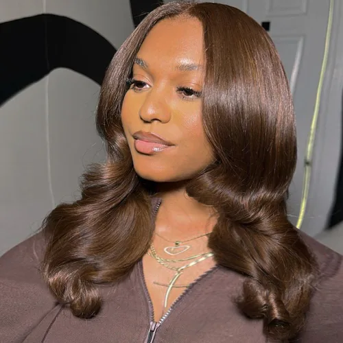 Vista 14 de Pelucas Douyin de llevar y usar sin pegamento de cabello humano predepiladas y precortadas onda corporal 2x6 con cierre de encaje HD de 30.48 cm