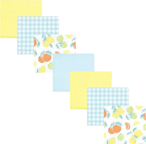 Vista 211 de Hudson Baby Unisex Baby Cotton Flannel Receiving Blankets Bundle, Bonjour, One Size (Pack of 2)