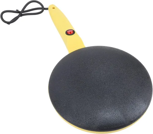 ZJchao Sartén eléctrica antiadherente para crepas con placa de inmersión, máquina de 8 pulgadas para tortillas caseras, panqueques, tortillas,