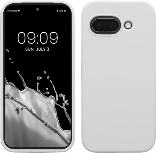Vista 293 de kwmobile Funda Compatible con Google Pixel 6 Pro - Funda de Teléfono de Silicona TPU con Acabado Suave - Azul Caribe