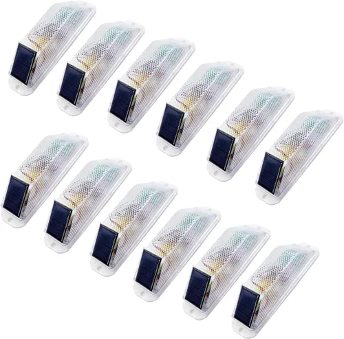 Vista 13 de Luz de advertencia estroboscópica solar: Lámpara de advertencia LED estroboscópica sensible, súper brillante, IP65, impermeable, control de luz