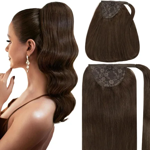 Vista 13 de Caliee Extensión de cabello humano Remy de 14 pulgadas, con reflejos P12/60A, color marrón dorado con rubio platino, extensiones de cabello humano