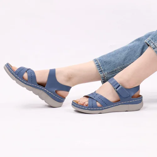 Vista 7 de Ortho+rest Sandalias ortopédicas para mujer, con soporte de arco, cómodas sandalias ortopédicas para caminar